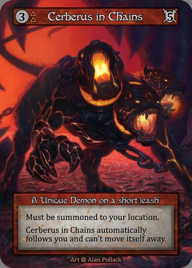 Cerberus in Chains, Sorcery card ALP 039 — Alpha set