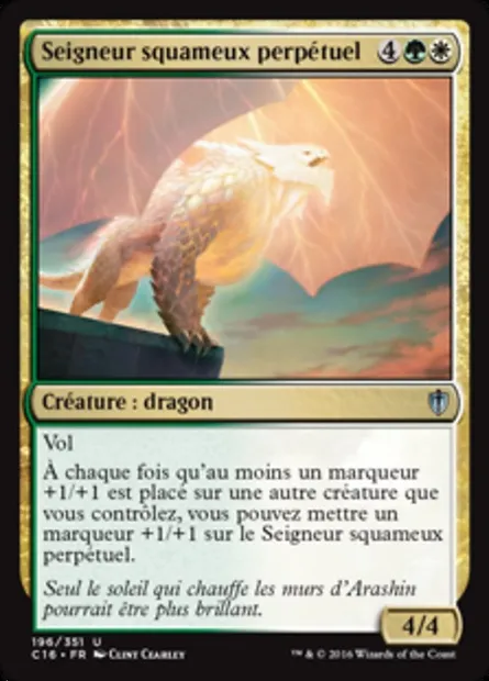 Seigneur squameux perpétuel, carte Magic C16 196 — extension Commander 2016