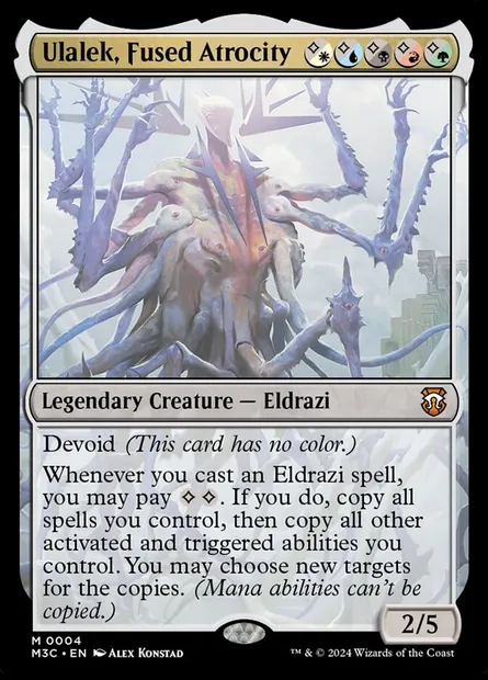 Ulalek, Fused Atrocity, Magic card M3C 4 — Modern Horizons 3 Commander set