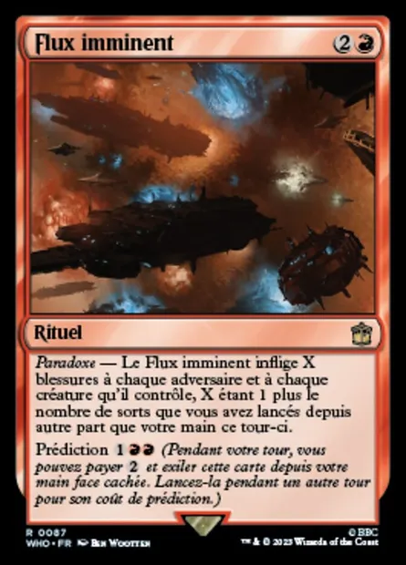 Flux imminent, carte Magic WHO 87 — extension Doctor Who