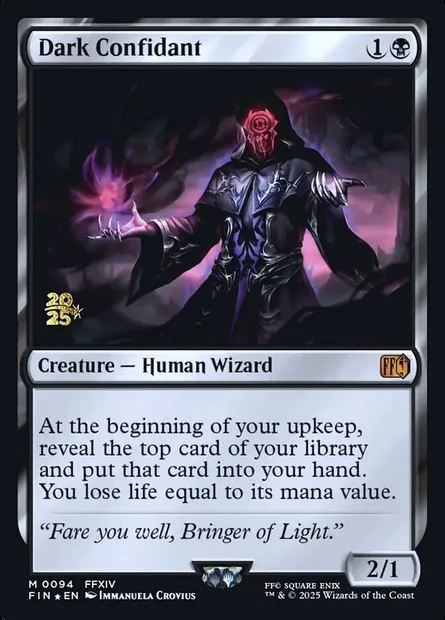 Dark Confidant, Magic card PFIN 94s — Final Fantasy Promos set