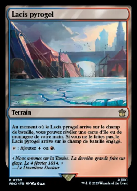 Lacis pyrogel, carte Magic WHO 282 — extension Doctor Who