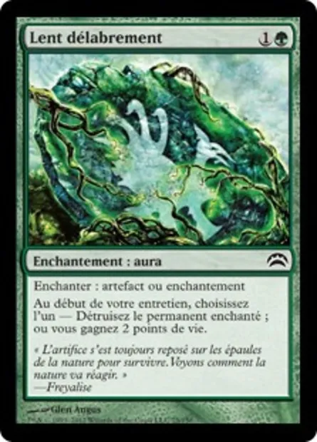 Lent délabrement, carte Magic PC2 75 — extension Planechase 2012