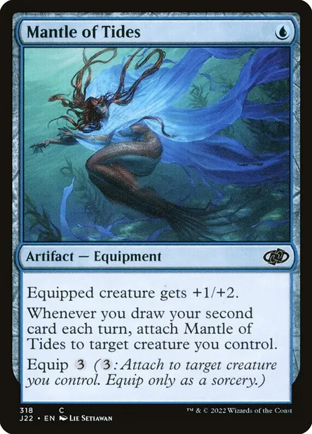 Mantle of Tides, Magic card J22 318 — Jumpstart 2022 set