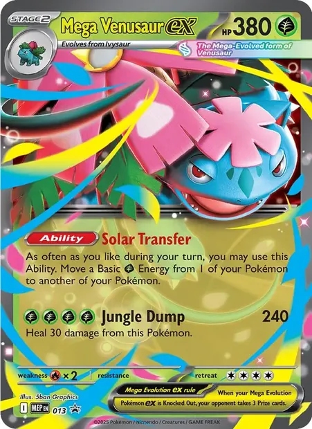 Méga-Florizarre-ex, carte Pokémon MEP 013 — extension MEP Black Star Promos