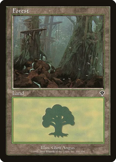Forest, Magic card INV 350 — Invasion set