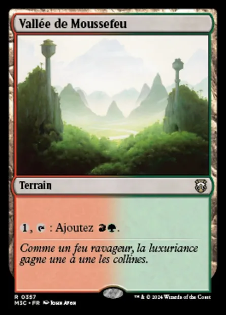 Vallée de Moussefeu, carte Magic M3C 357 — extension Modern Horizons 3 Commander