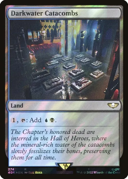 Darkwater Catacombs, Magic card 40K 274★ — Warhammer 40,000 Commander set