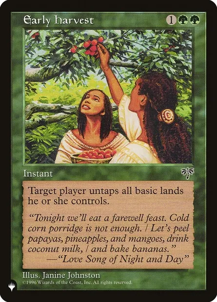 Early Harvest, Magic card PLST MIR-213 — The List set