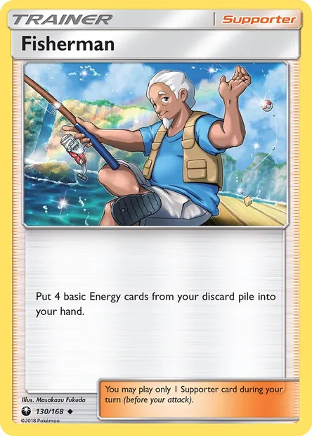 Fisherman, Pokémon card CES 130 — Celestial Storm set