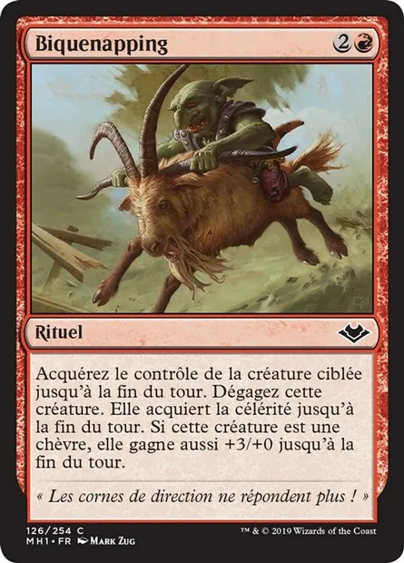 Biquenapping, carte Magic MH1 126 — extension Horizons du Modern