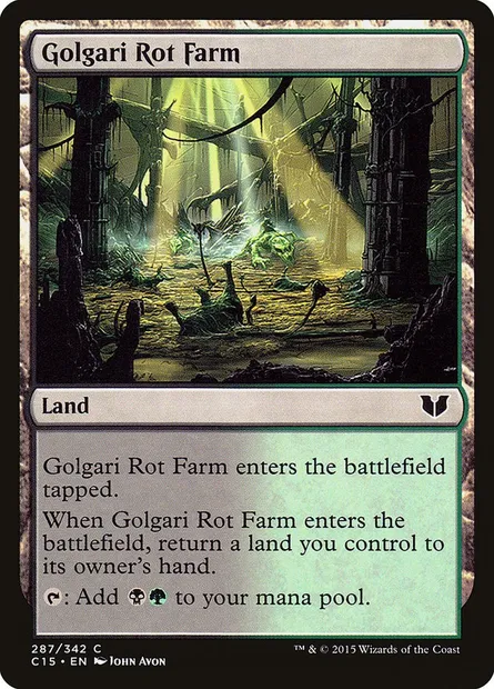 Golgari Rot Farm, Magic card C15 287 — Commander 2015 set