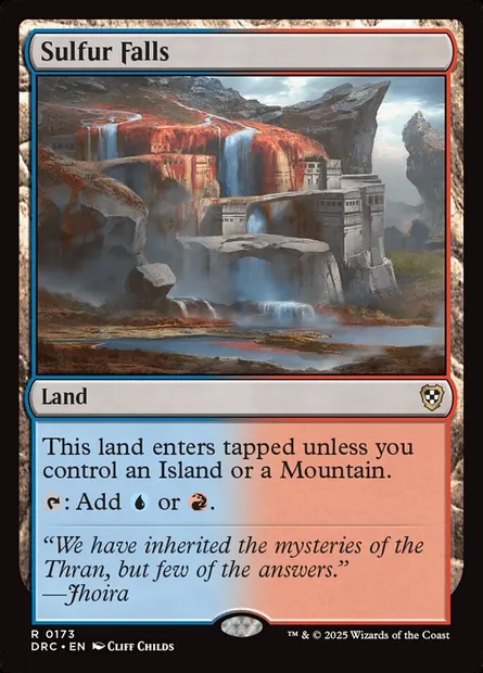 Sulfur Falls, Magic card DRC 173 — Aetherdrift Commander set