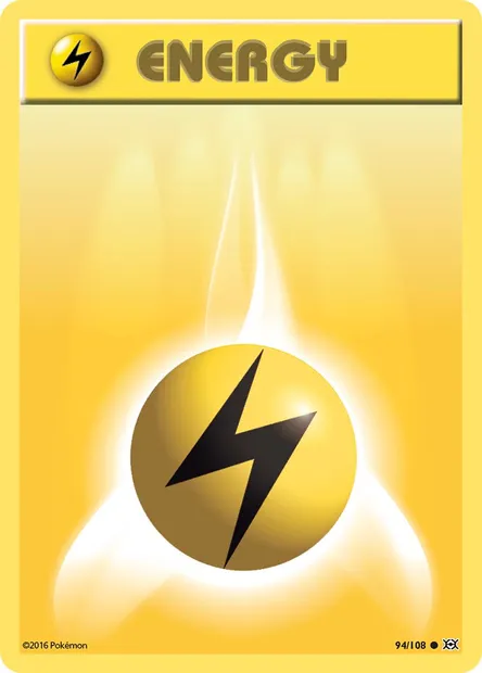Lightning Energy, Pokémon card EVO 94 — Evolutions set