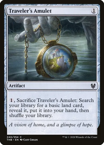 Traveler's Amulet, Magic card THB 240 — Theros Beyond Death set