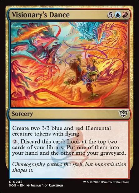 Visionary's Dance, Magic card SOS 242 — Secrets of Strixhaven set