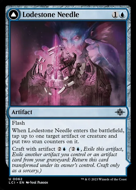 Lodestone Needle // Guidestone Compass, Magic card LCI 62 — The Lost Caverns of Ixalan set