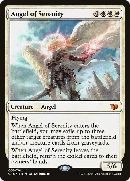 Angel of Serenity, Magic card C15 58 — Commander 2015 set