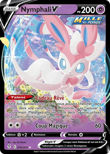 Nymphali V, carte Pokémon EVS 74 — extension Évolution Céleste