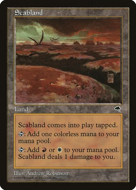 Terres galeuses, carte Magic TMP 325 — extension Tempête