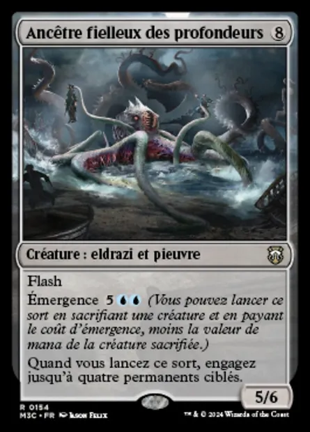 Ancêtre fielleux des profondeurs, carte Magic M3C 154 — extension Modern Horizons 3 Commander