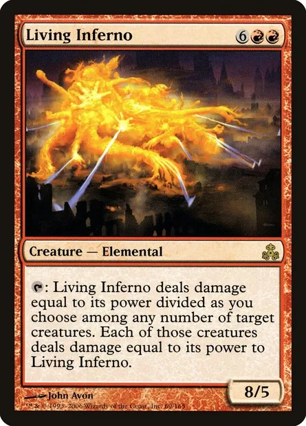 Living Inferno, Magic card GPT 69 — Guildpact set
