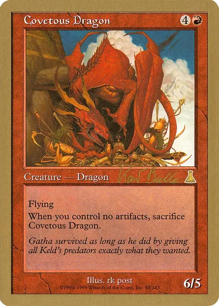 Covetous Dragon, Magic card WC99 kb80 — World Championship Decks 1999 set