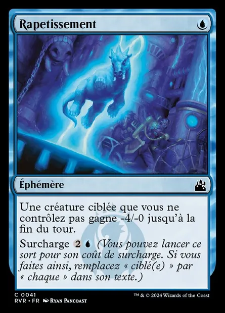 Rapetissement, carte Magic RVR 41 — extension Ravnica Remastered