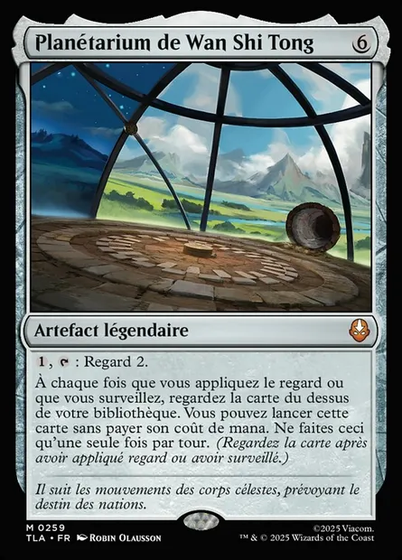 Planétarium de Wan Shi Tong, carte Magic TLA 259 — extension Avatar: The Last Airbender