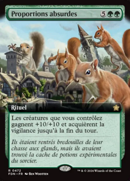 Proportions absurdes, carte Magic FDN 472 — extension Foundations