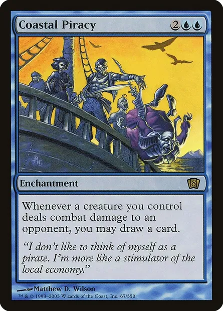 Coastal Piracy, Magic card 8ED 67★ — Eighth Edition set