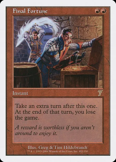 Final Fortune, Magic card 7ED 182 — Seventh Edition set