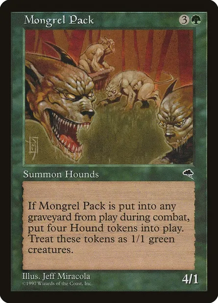 Mongrel Pack, Magic card TMP 237 — Tempest set