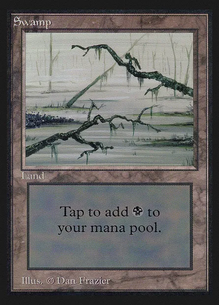 Swamp, Magic card CED 296 — Collectors' Edition set