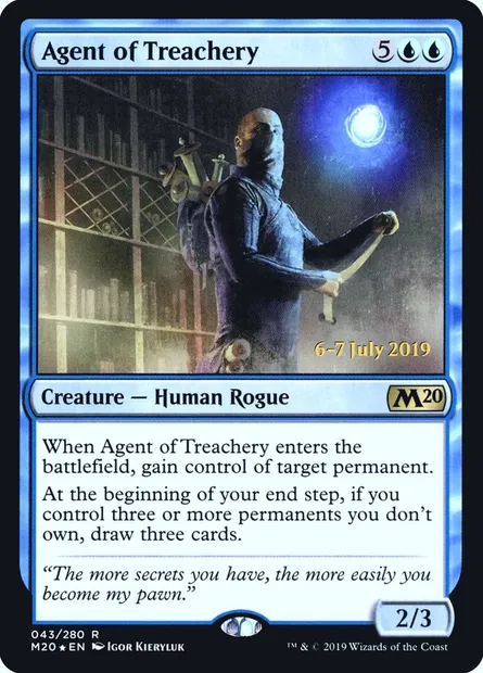 Agent de traîtrise, carte Magic PM20 43s — extension Core Set 2020 Promos
