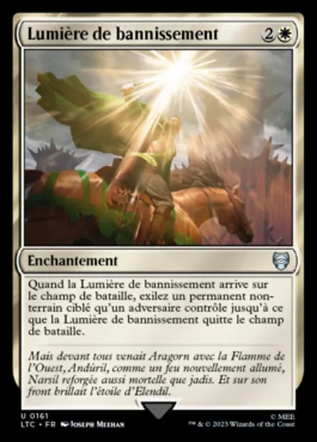 Lumière de bannissement, carte Magic LTC 161 — extension Tales of Middle-earth Commander