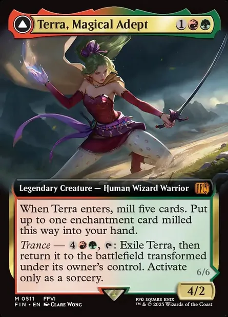 Terra, Magical Adept // Esper Terra, Magic card FIN 511 — Final Fantasy set