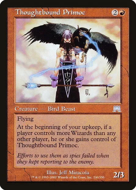 Thoughtbound Primoc, Magic card ONS 240 — Onslaught set