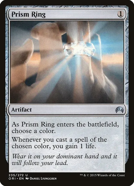 Prism Ring, Magic card ORI 235 — Magic Origins set