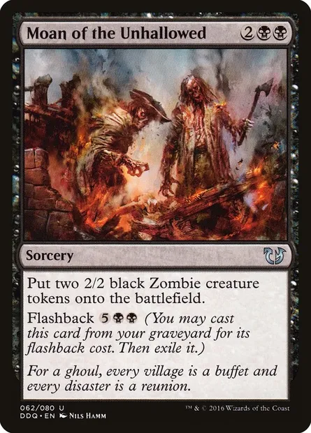Moan of the Unhallowed, Magic card DDQ 62 — Duel Decks: Blessed vs. Cursed set