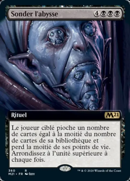 Sonder l'abysse, carte Magic M21 360 — extension Core Set 2021