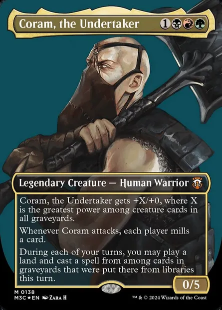 Coram, the Undertaker, Magic card M3C 138 — Modern Horizons 3 Commander set