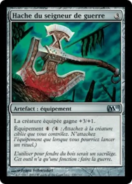 Hache du seigneur de guerre, carte Magic M11 220 — extension Magic 2011