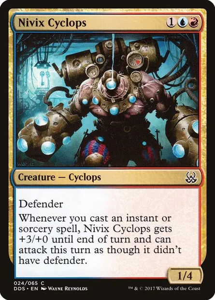 Nivix Cyclops, Magic card DDS 24 — Duel Decks: Mind vs. Might set