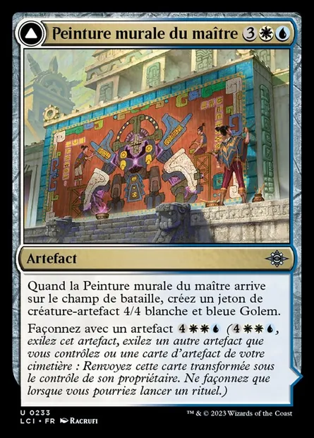 Peinture murale du maître // Manufacture du maître, carte Magic LCI 233 — extension The Lost Caverns of Ixalan