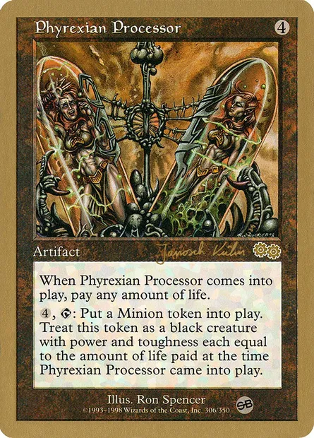 Processeur phyrexian, carte Magic WC00 jk306sb — extension World Championship Decks 2000