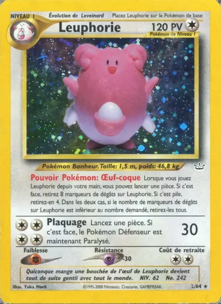 Leuphorie, carte Pokémon NR 2 — extension Neo Revelation