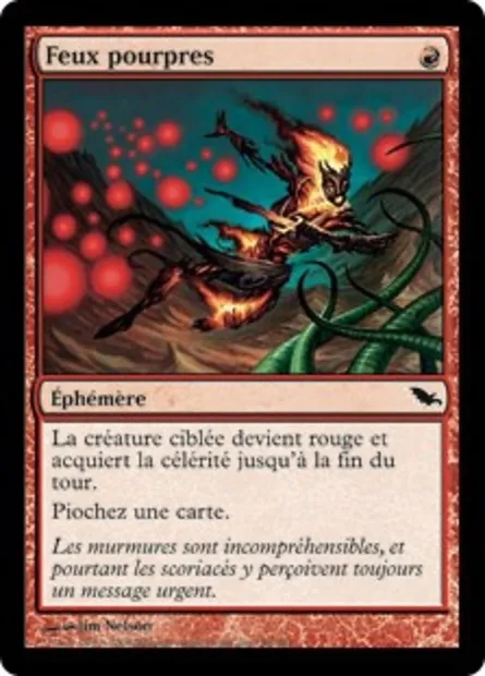 Feux pourpres, carte Magic SHM 88 — extension Sombrelande