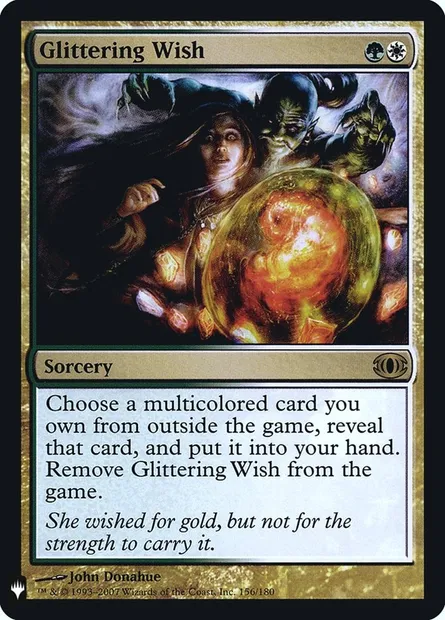 Glittering Wish, Magic card PLST FUT-156 — The List set