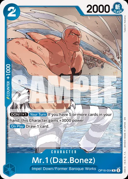 Mr.1(Daz.Bonez), One Piece card OP16-054 — THE TIME OF BATTLE set